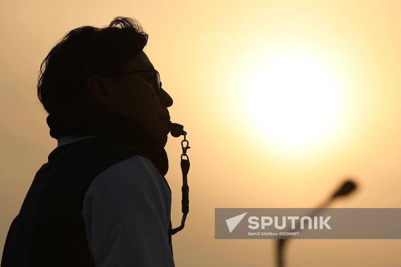 2018 Winter Olympics. Snow volleyball at Austria House