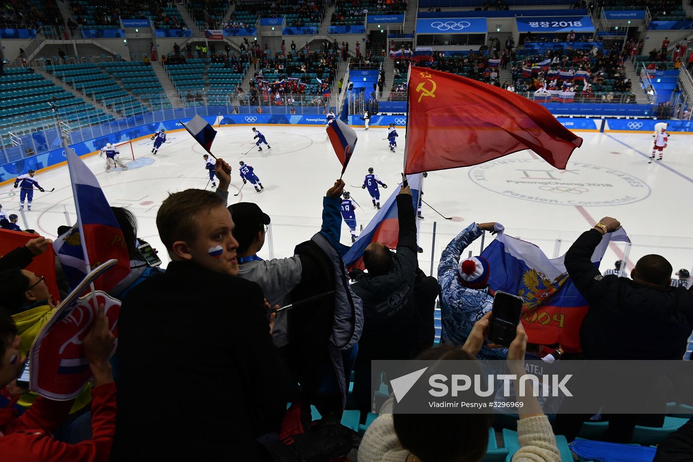 2018 Winter Olympics. Ice hockey. Men. Slovakia vs. Russia