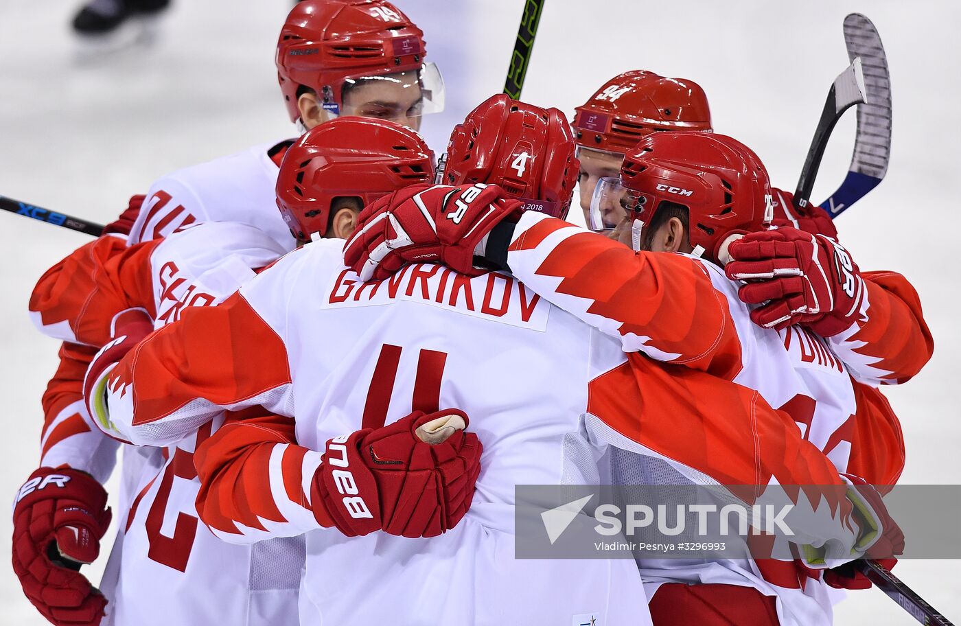 2018 Winter Olympics. Ice hockey. Men. Slovakia vs. Russia