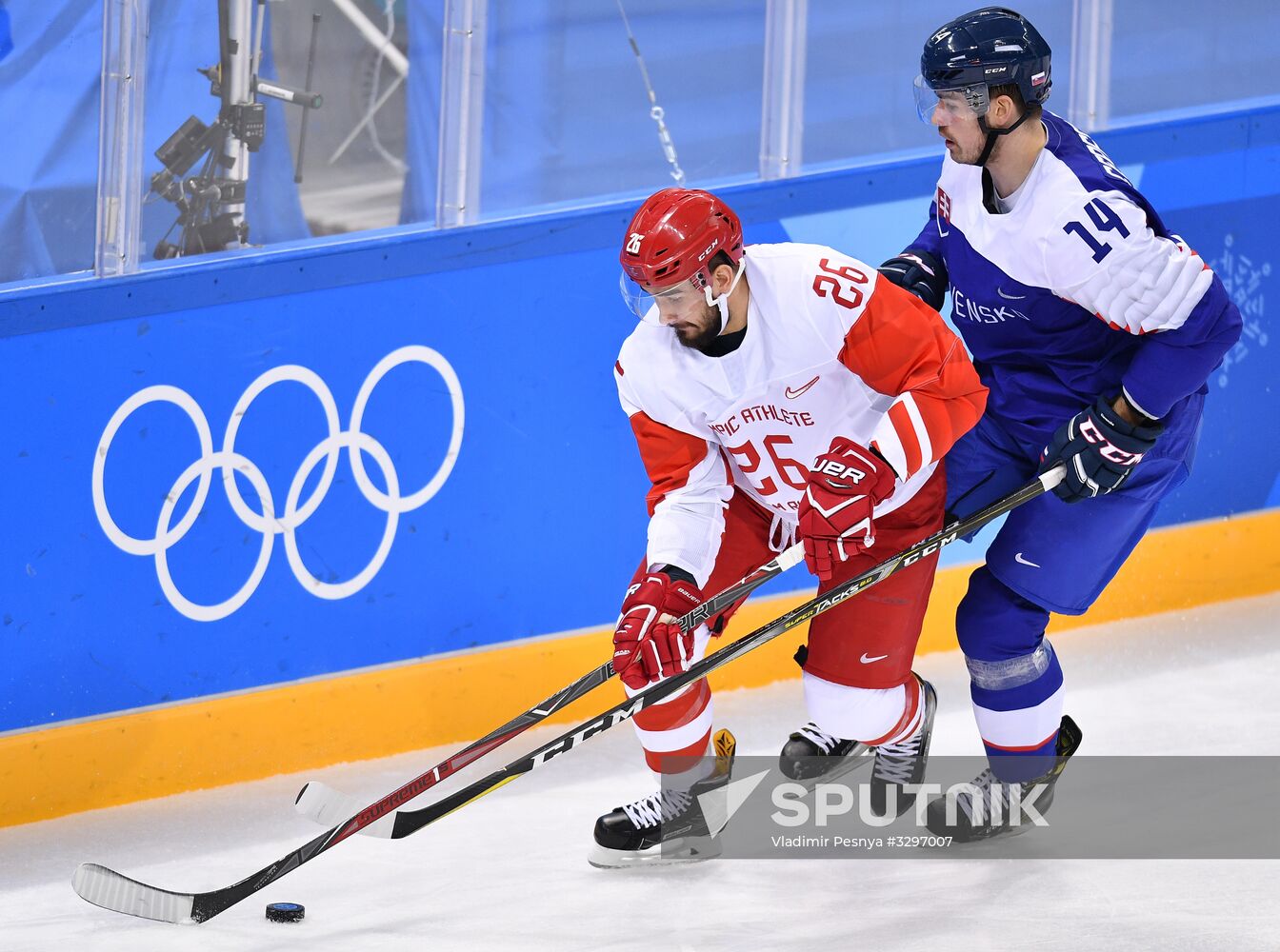 2018 Winter Olympics. Ice hockey. Men. Slovakia vs. Russia