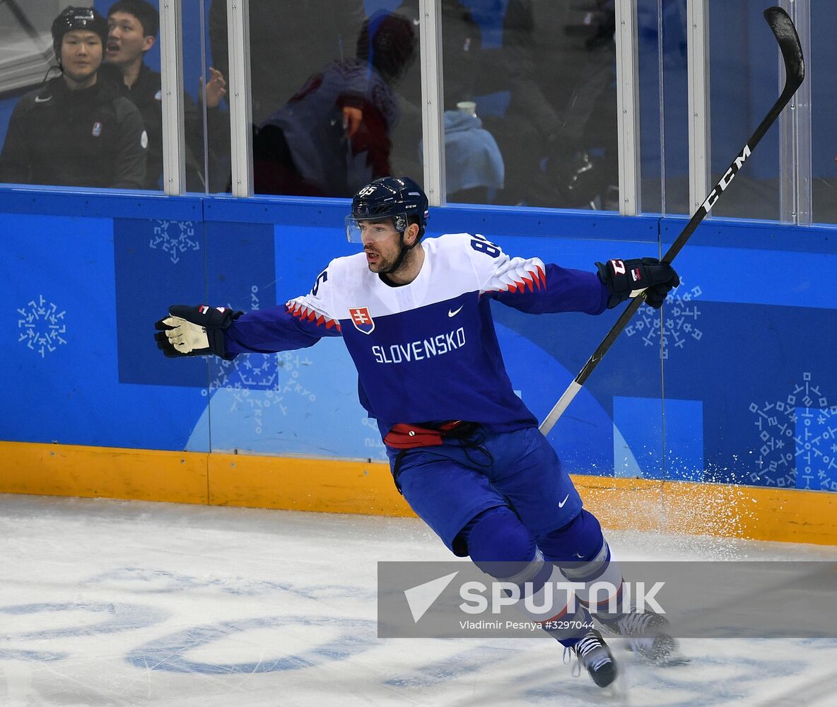 2018 Winter Olympics. Ice hockey. Men. Slovakia vs. Russia