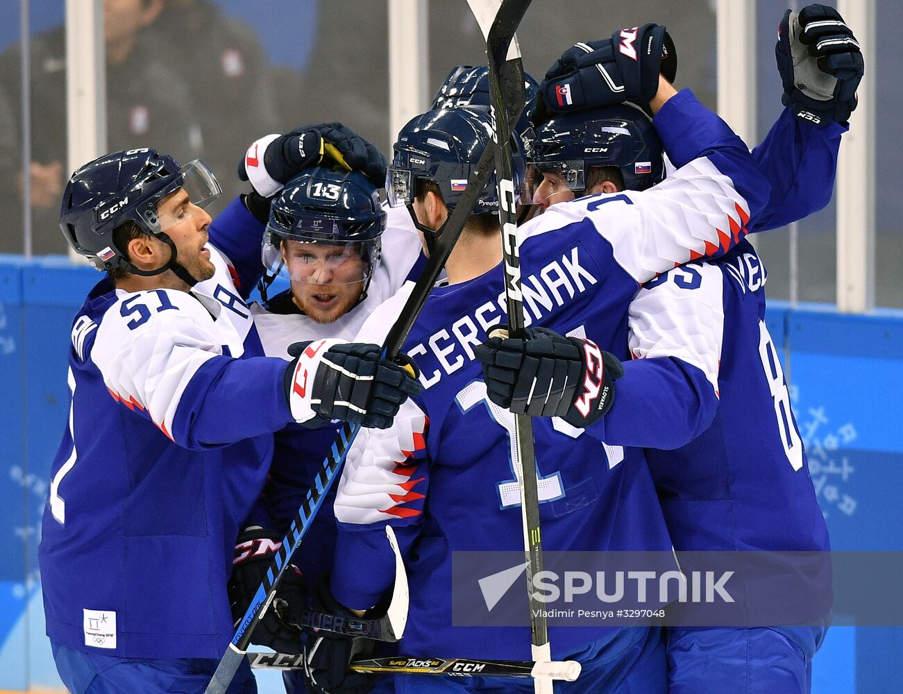 2018 Winter Olympics. Ice hockey. Men. Slovakia vs. Russia