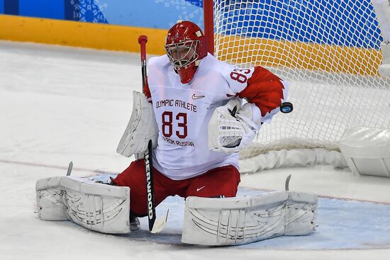 2018 Winter Olympics. Ice hockey. Men. Slovakia vs. Russia