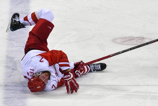 2018 Winter Olympics. Ice hockey. Men. Slovakia vs. Russia