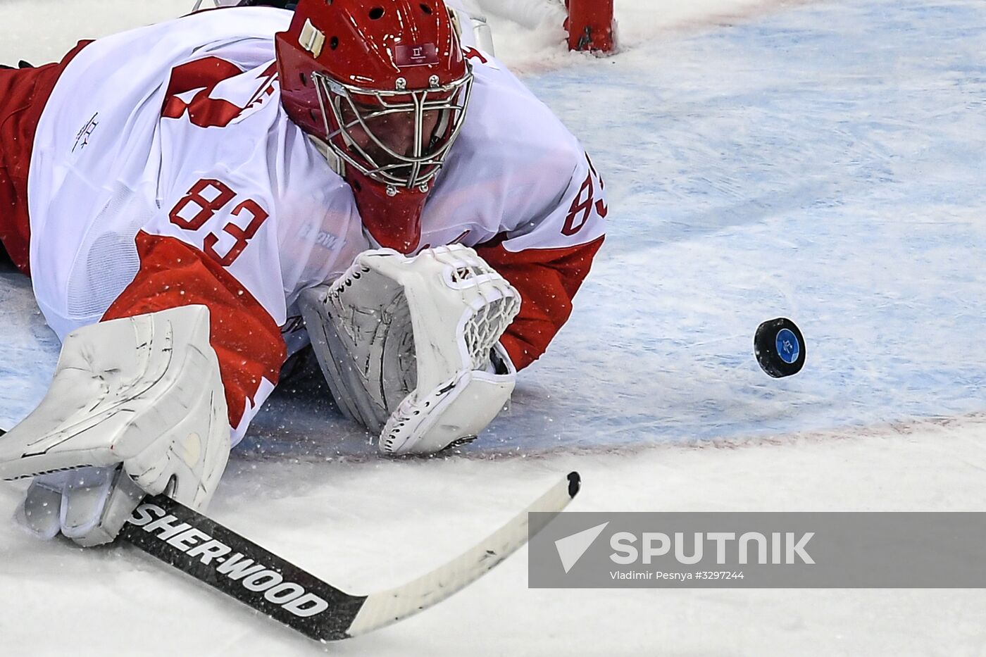 2018 Winter Olympics. Ice hockey. Men. Slovakia vs. Russia