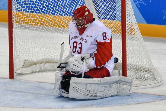 2018 Winter Olympics. Ice hockey. Men. Slovakia vs. Russia