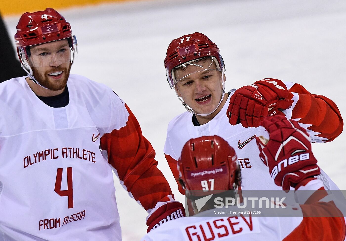 2018 Winter Olympics. Ice hockey. Men. Slovakia vs. Russia