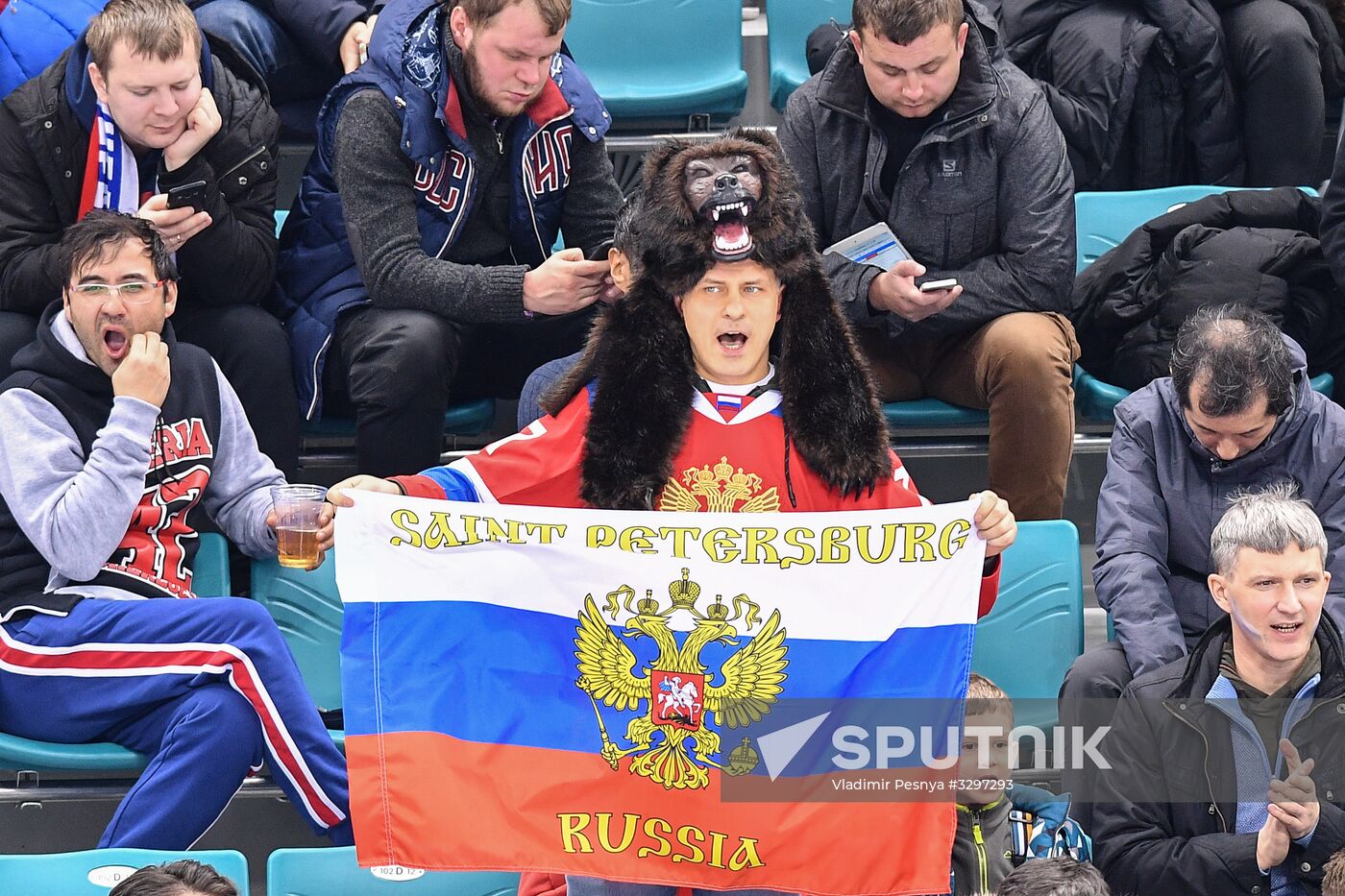 2018 Winter Olympics. Ice hockey. Men. Slovakia vs. Russia