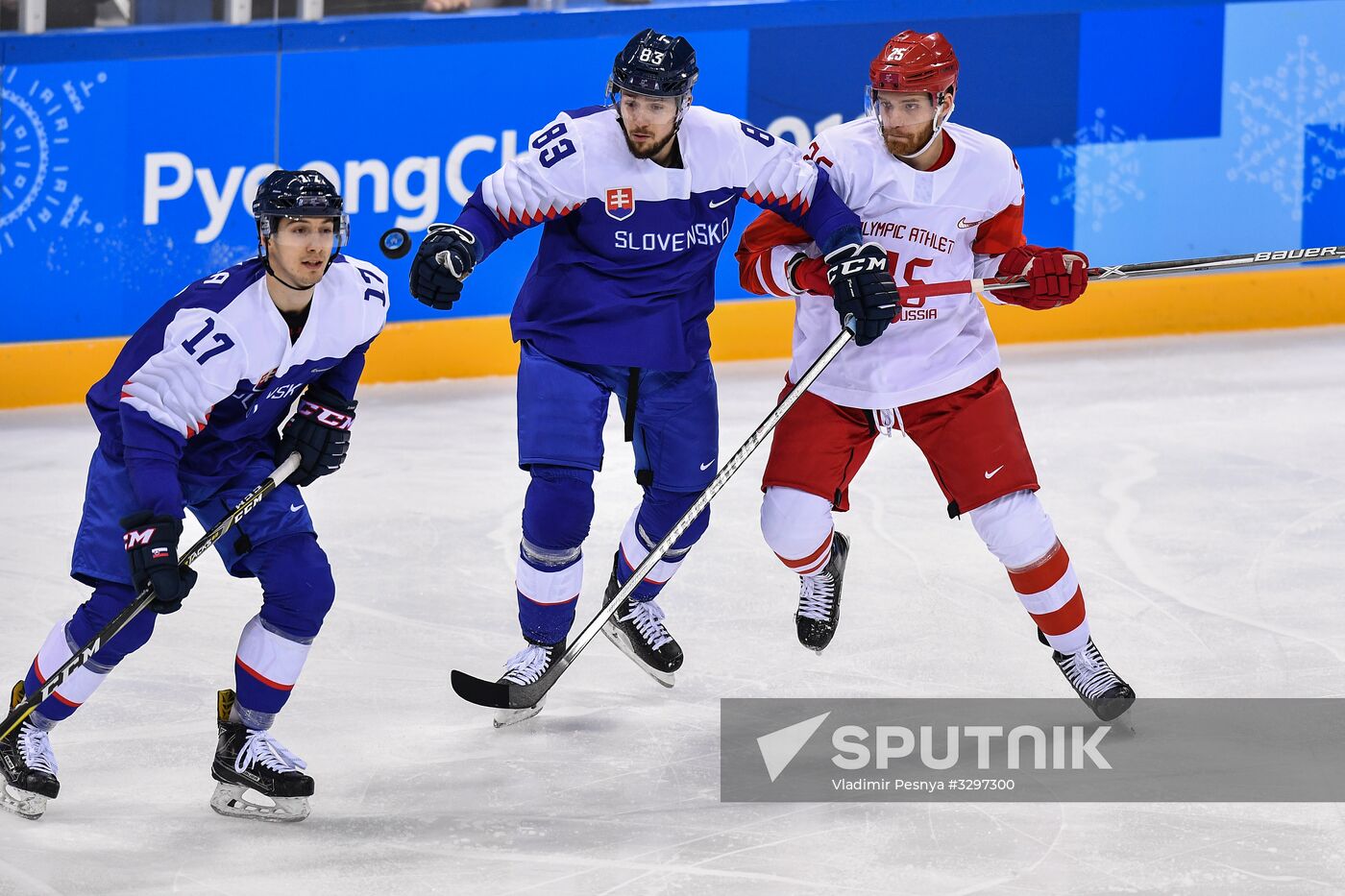 2018 Winter Olympics. Ice hockey. Men. Slovakia vs. Russia