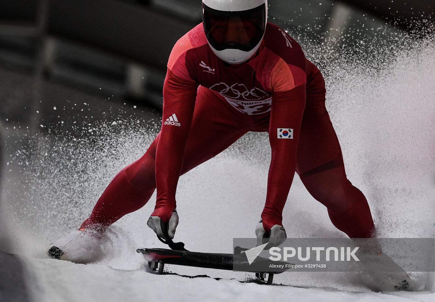 2018 Winter Olympics. Skeleton. Men. Day one
