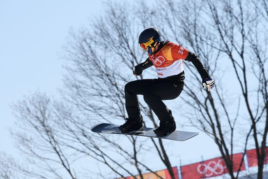 2018 Winter Olympics. Snowboarding. Men. Snowboard cross