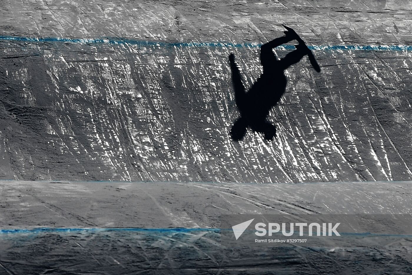 2018 Winter Olympics. Snowboarding. Men. Snowboard cross