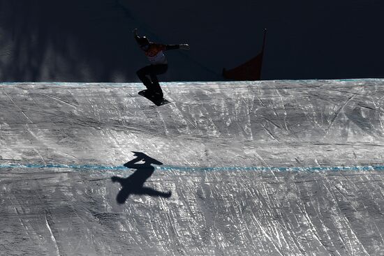 2018 Winter Olympics. Snowboarding. Men. Snowboard cross