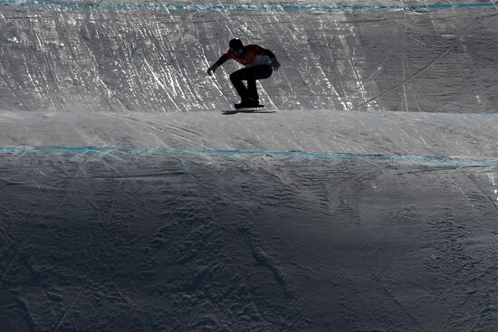 2018 Winter Olympics. Snowboarding. Men. Snowboard cross