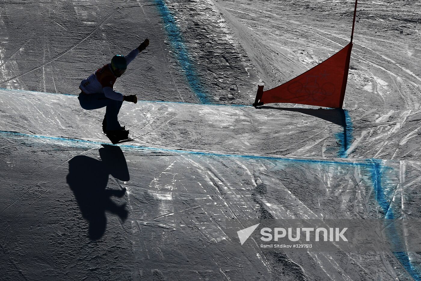 2018 Winter Olympics. Snowboarding. Men. Snowboard cross