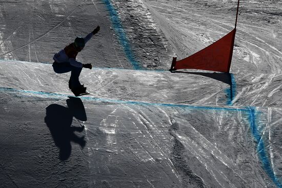 2018 Winter Olympics. Snowboarding. Men. Snowboard cross