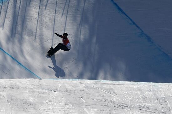 2018 Winter Olympics. Snowboarding. Men. Snowboard cross