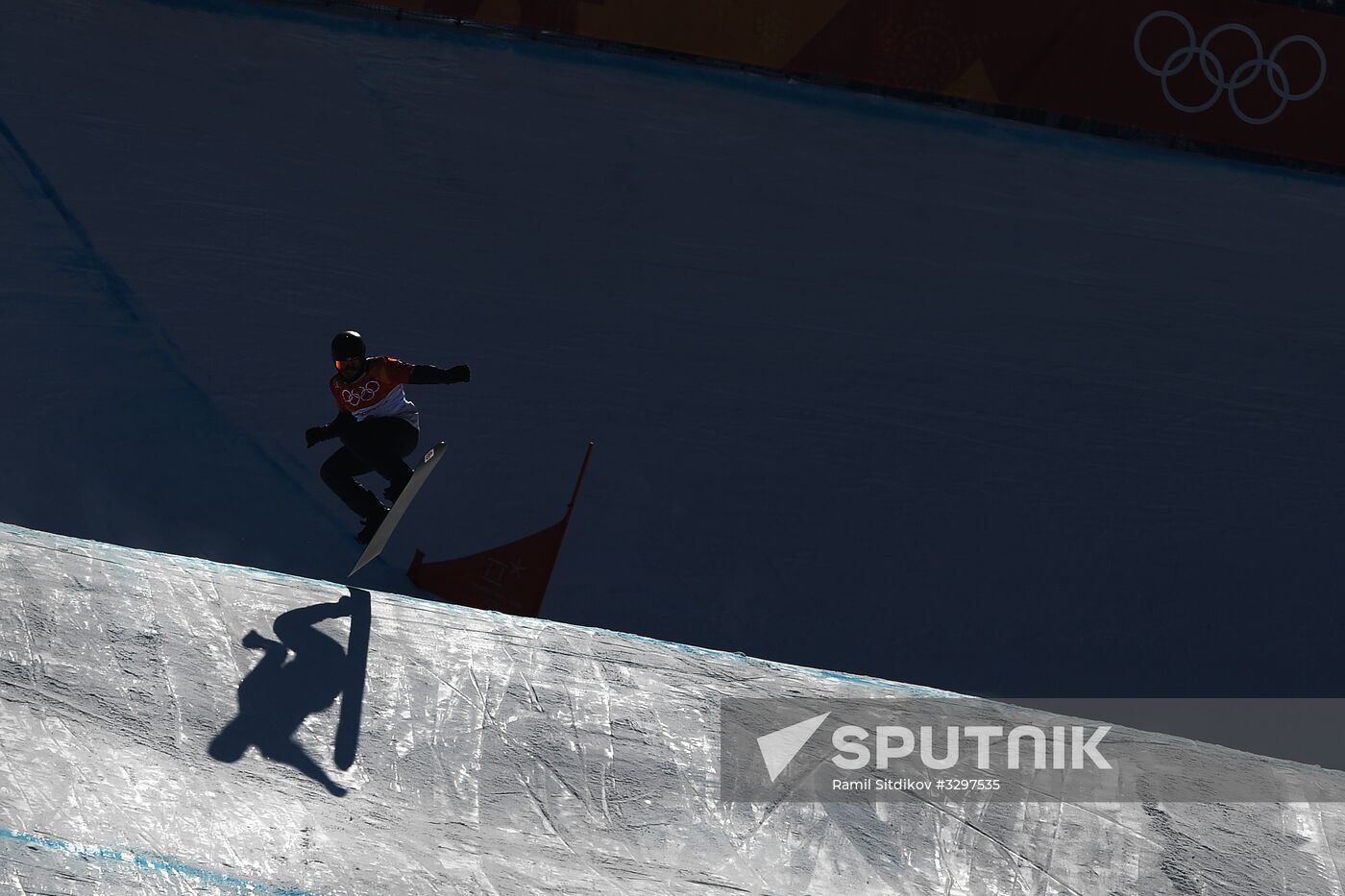 2018 Winter Olympics. Snowboarding. Men. Snowboard cross