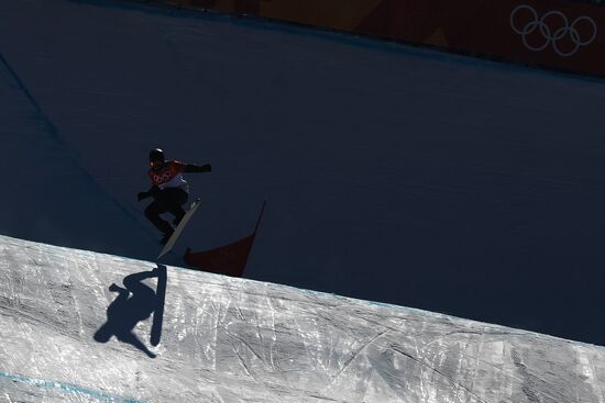 2018 Winter Olympics. Snowboarding. Men. Snowboard cross