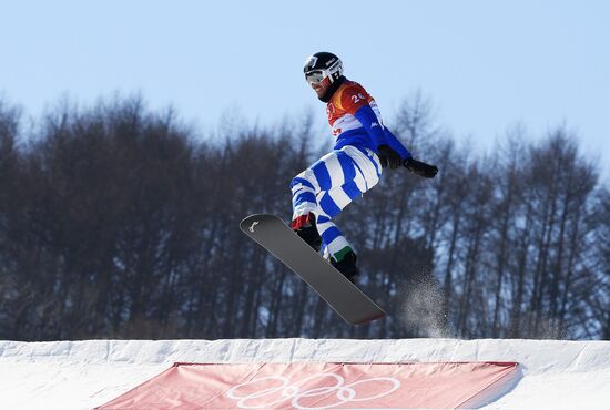 2018 Winter Olympics. Snowboarding. Men. Snowboard cross