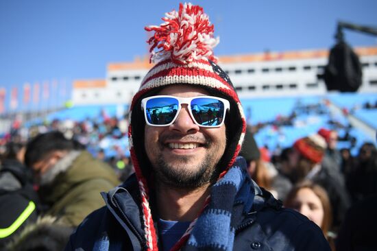 2018 Winter Olympics. Snowboarding. Men. Snowboard cross