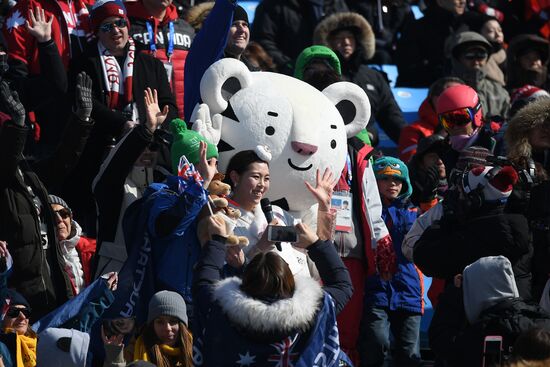 2018 Winter Olympics. Snowboarding. Men. Snowboard cross