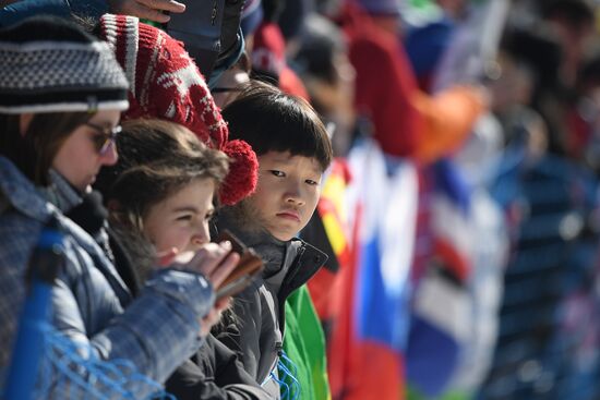 2018 Winter Olympics. Snowboarding. Men. Snowboard cross