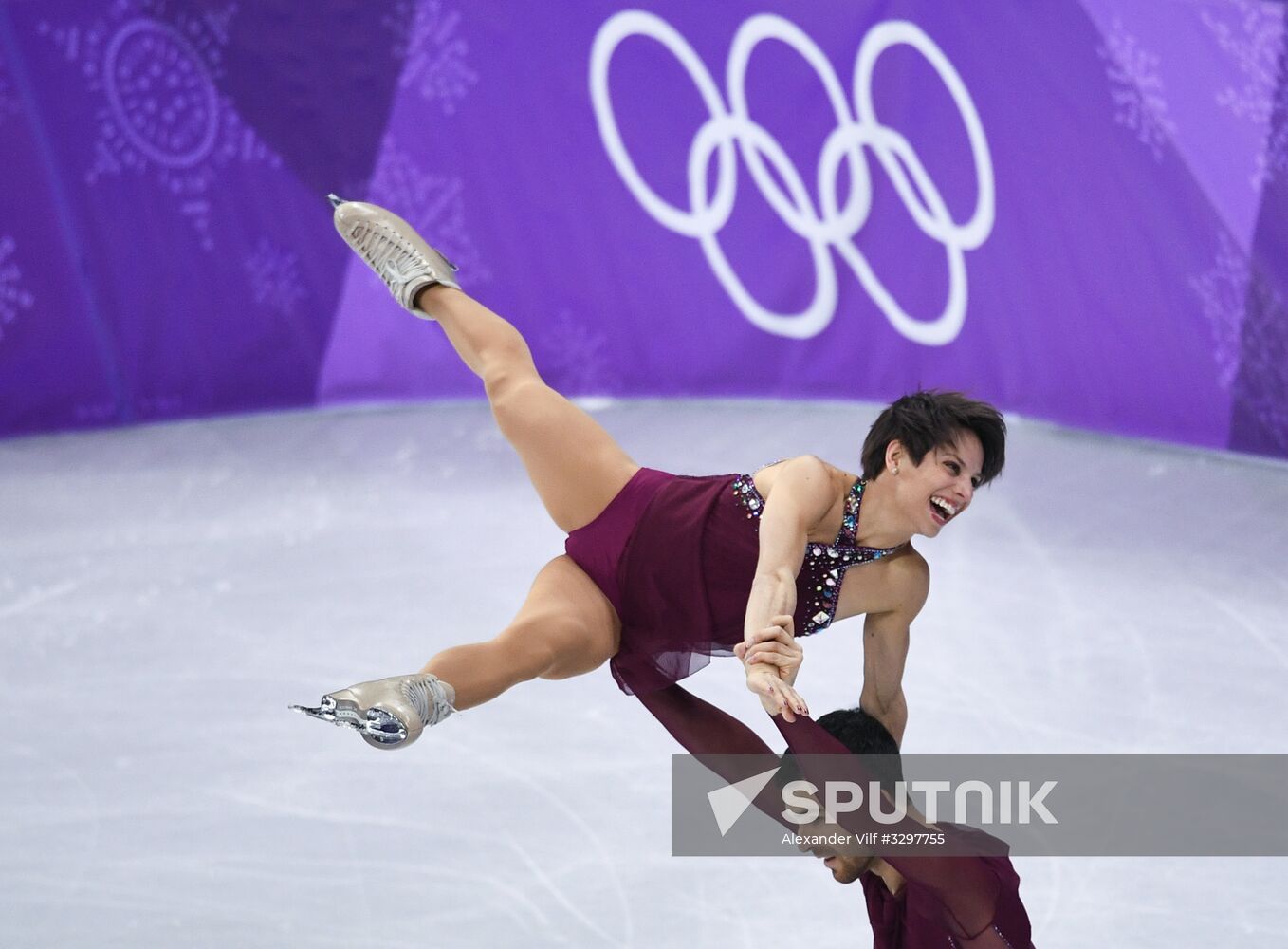 2018 Winter Olympics. Figure skating. Pairs. Free skating