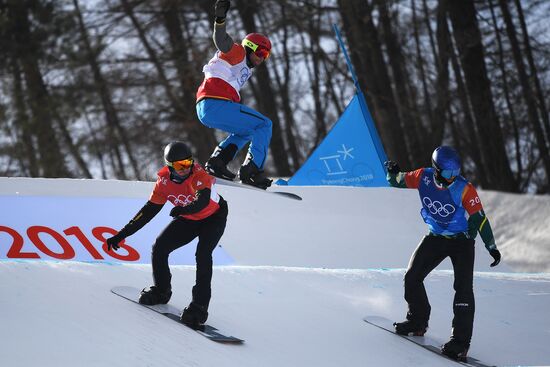 2018 Winter Olympics. Snowboarding. Men. Snowboard Cross