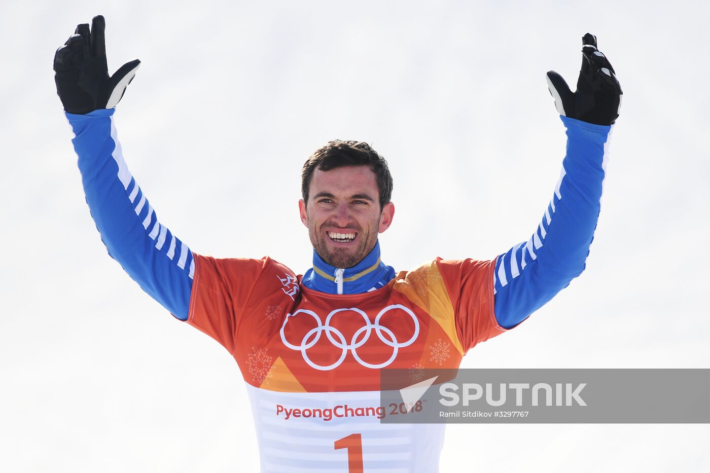 2018 Winter Olympics. Snowboarding. Men. Snowboard Cross