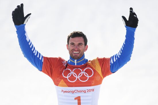 2018 Winter Olympics. Snowboarding. Men. Snowboard Cross
