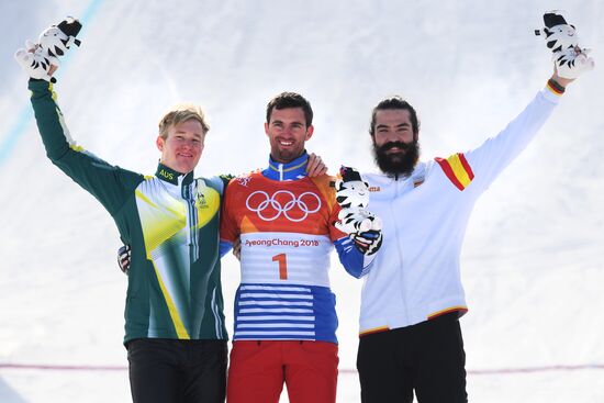 2018 Winter Olympics. Snowboarding. Men. Snowboard Cross