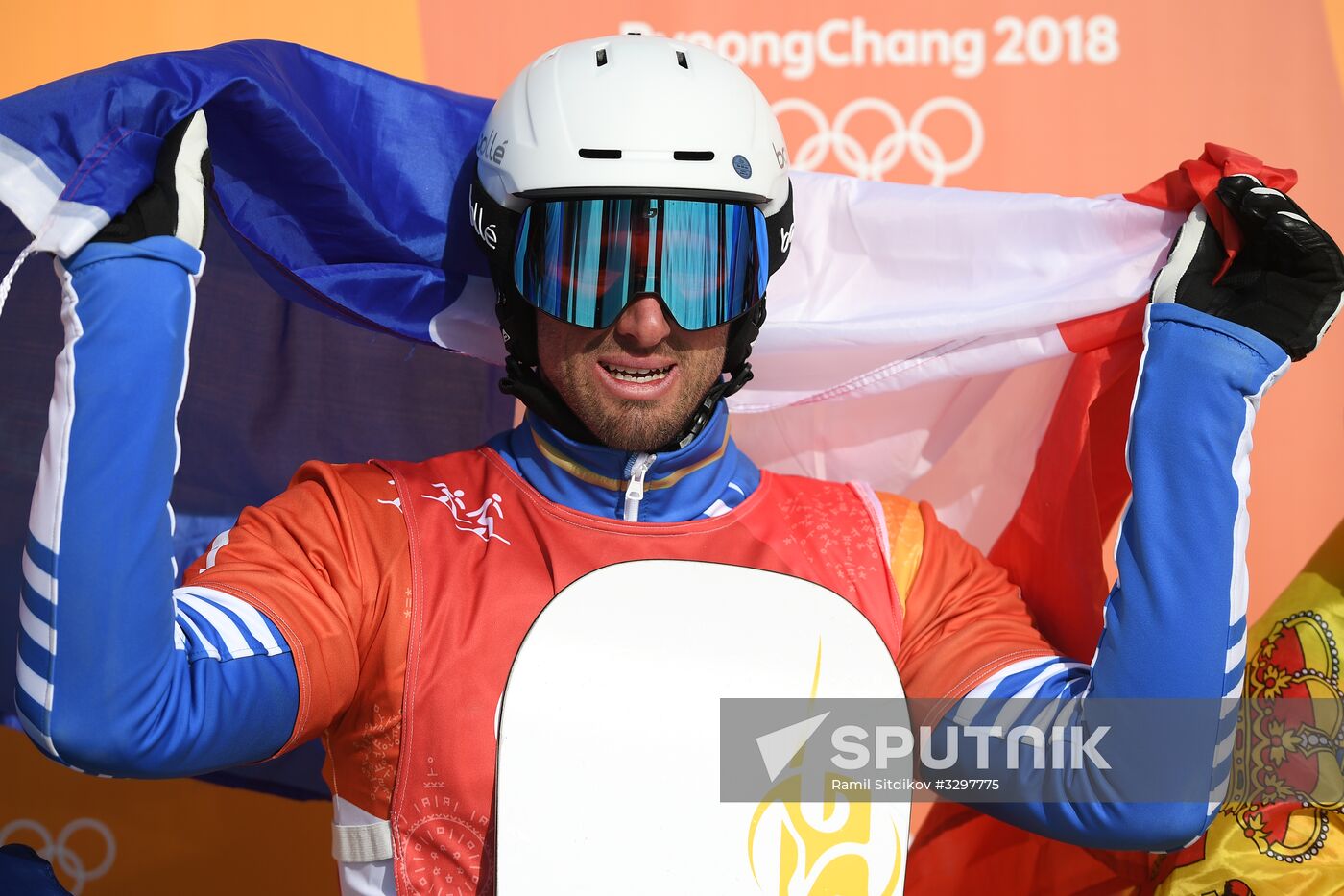 2018 Winter Olympics. Snowboarding. Men. Snowboard cross
