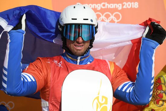 2018 Winter Olympics. Snowboarding. Men. Snowboard cross