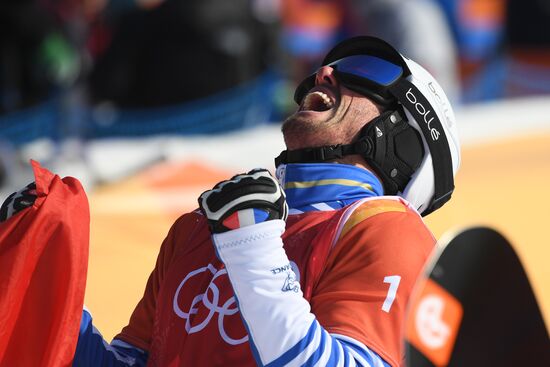 2018 Winter Olympics. Snowboarding. Men. Snowboard cross