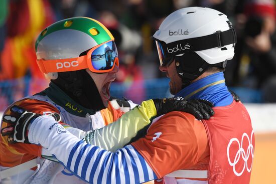 2018 Winter Olympics. Snowboarding. Men. Snowboard Cross