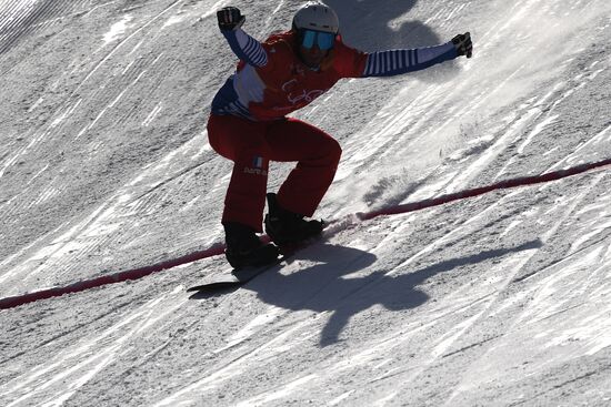 2018 Winter Olympics. Snowboarding. Men. Snowboard cross