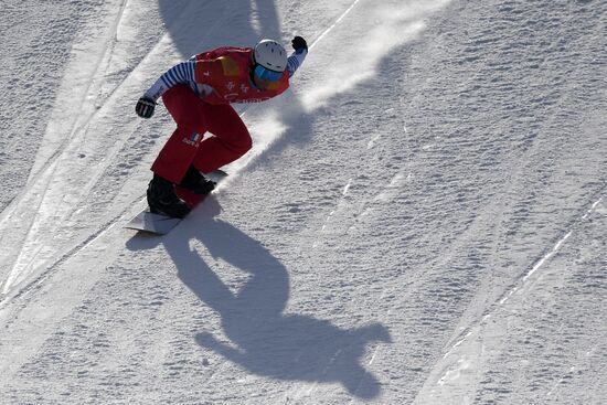 2018 Winter Olympics. Snowboarding. Men. Snowboard cross