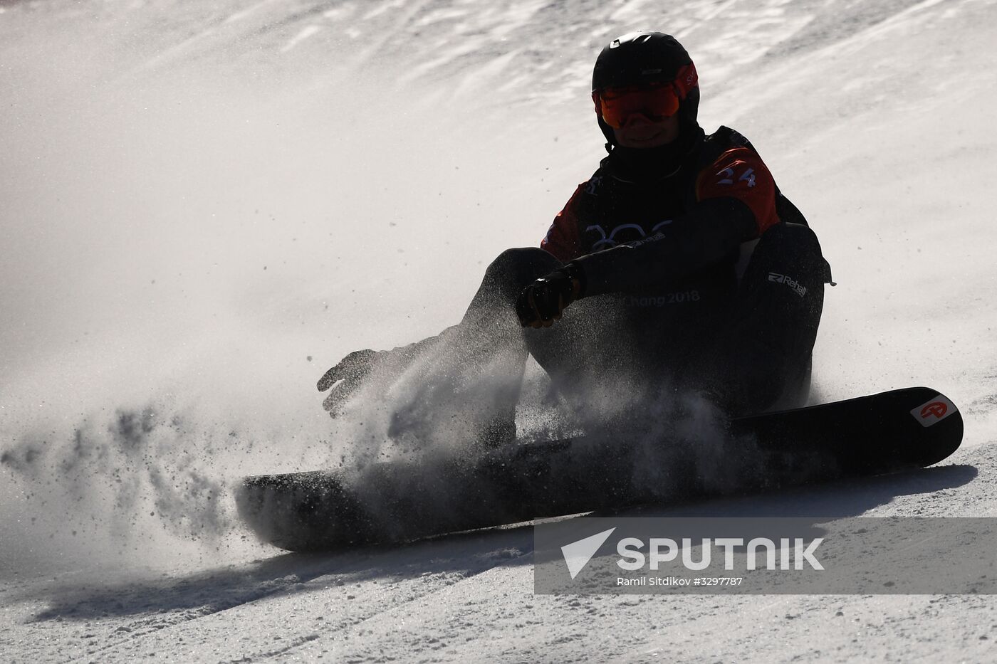 2018 Winter Olympics. Snowboarding. Men. Snowboard Cross