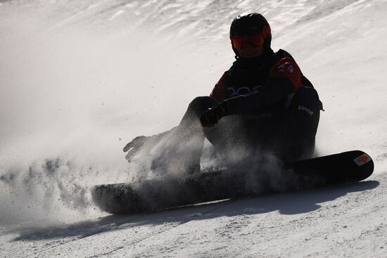 2018 Winter Olympics. Snowboarding. Men. Snowboard Cross
