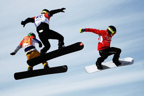 2018 Winter Olympics. Snowboarding. Men. Snowboard cross