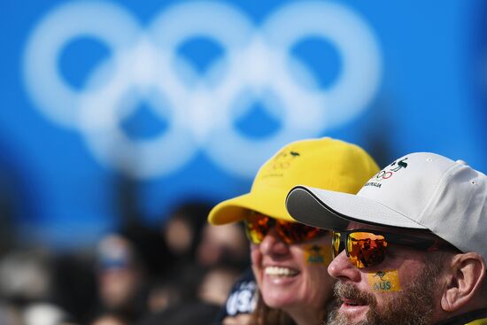 2018 Winter Olympics. Snowboarding. Men. Snowboard cross