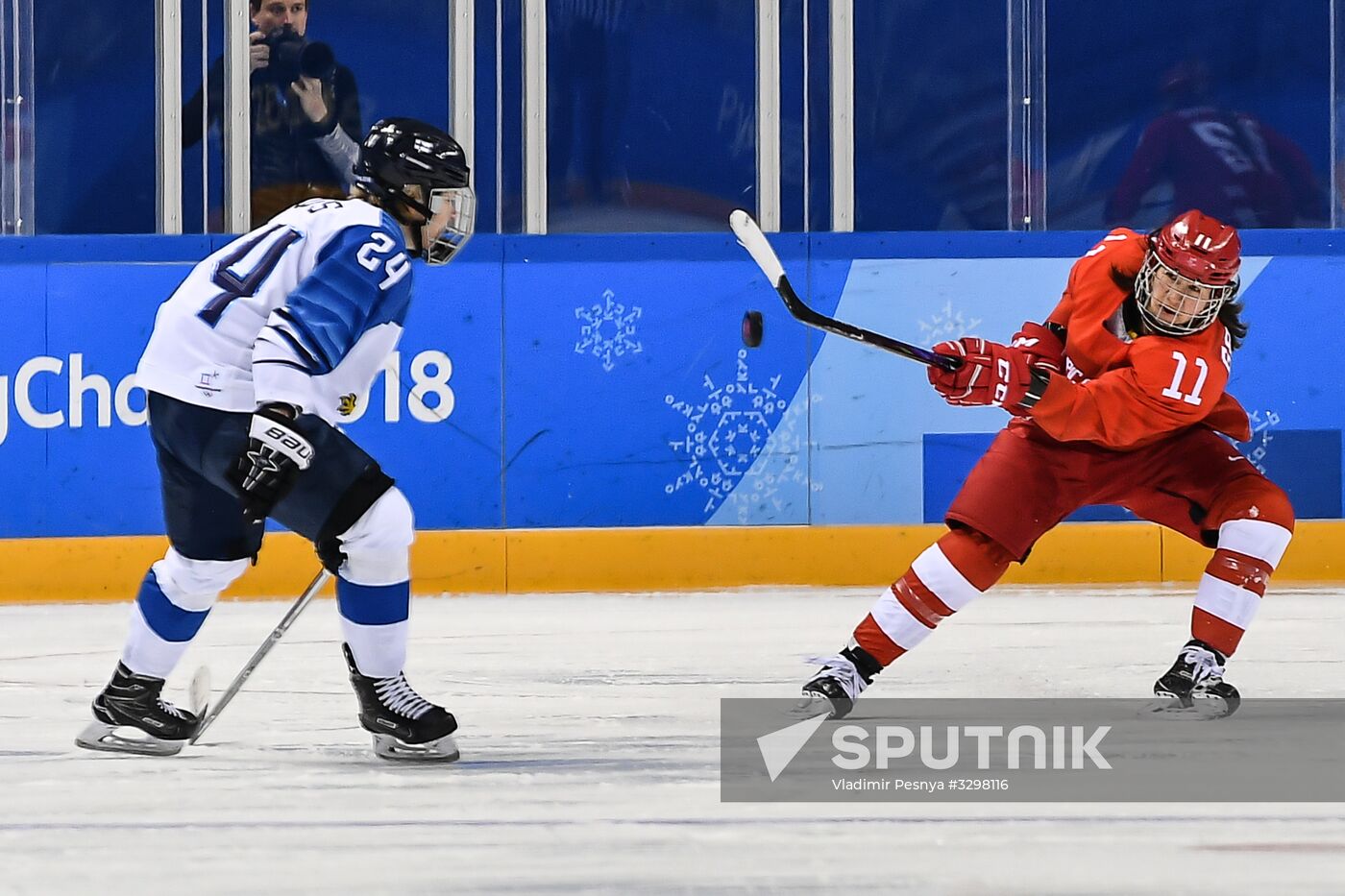 2018 Winter Olympics. Ice Hockey. Women. Russia vs Finland