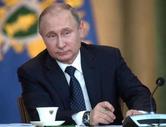 President Putin attends expanded format meeting of Procurator General's Office Board