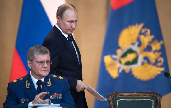President Putin attends expanded format meeting of Procurator General's Office Board