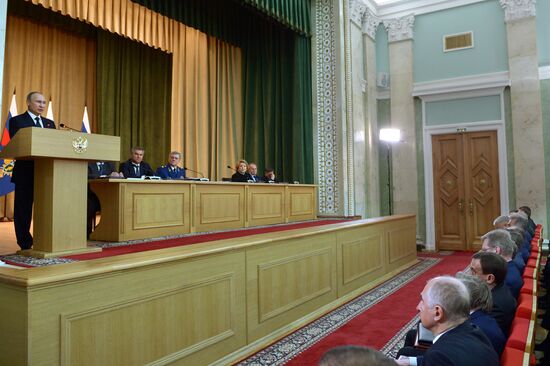 President Putin attends expanded format meeting of Procurator General's Office Board