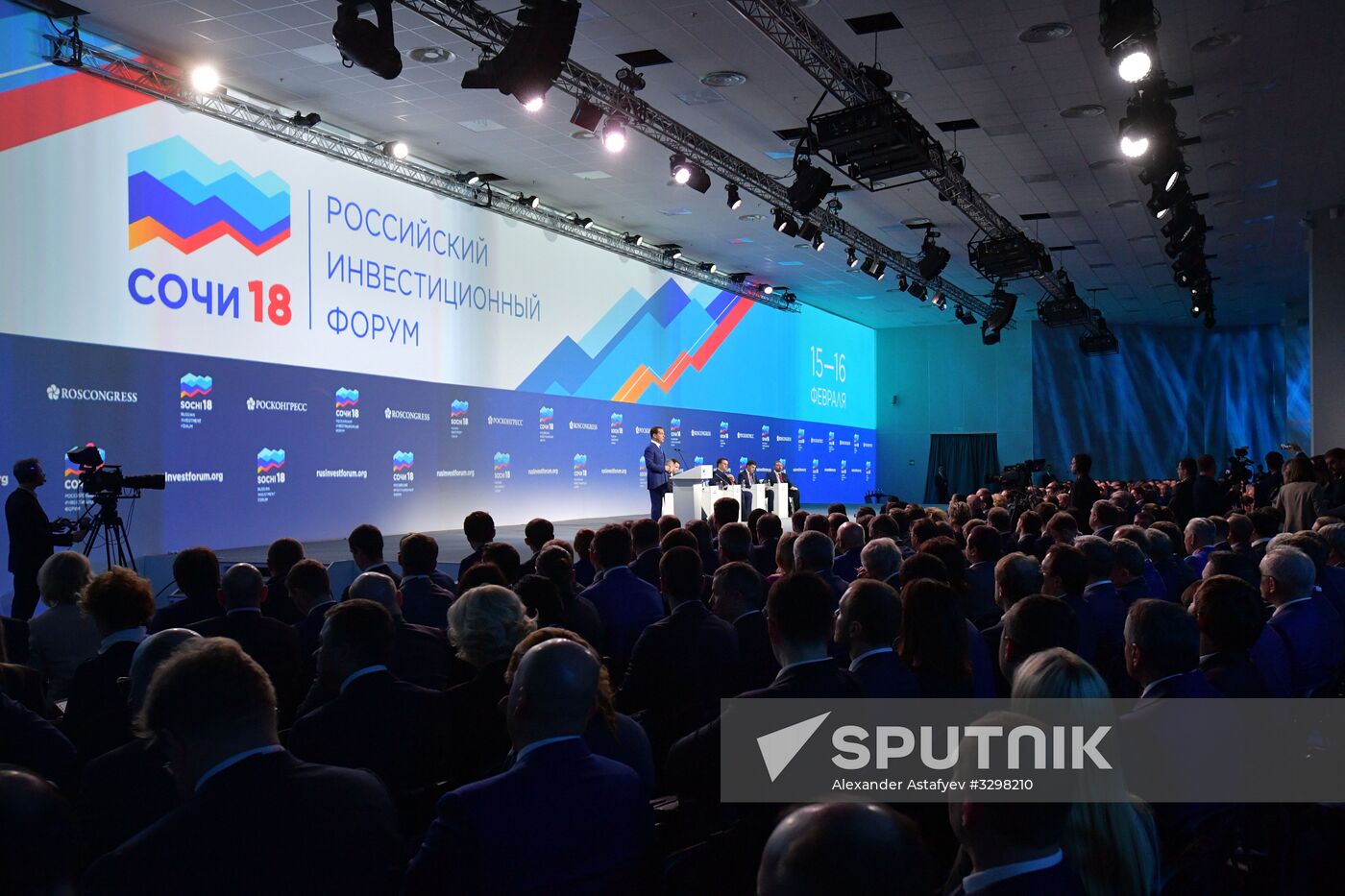Russian Prime Minister Dmitry Medvedev attends Sochi 2018 Russian Investment Forum
