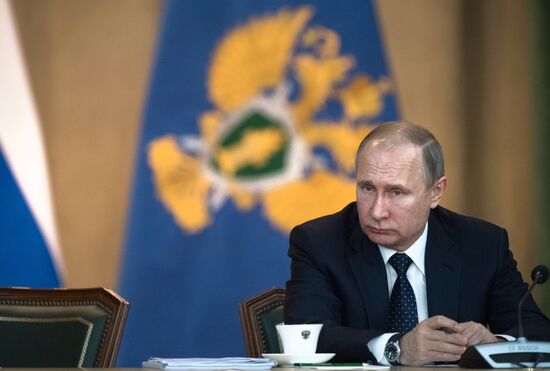 President Putin attends expanded format meeting of Procurator General's Office Board