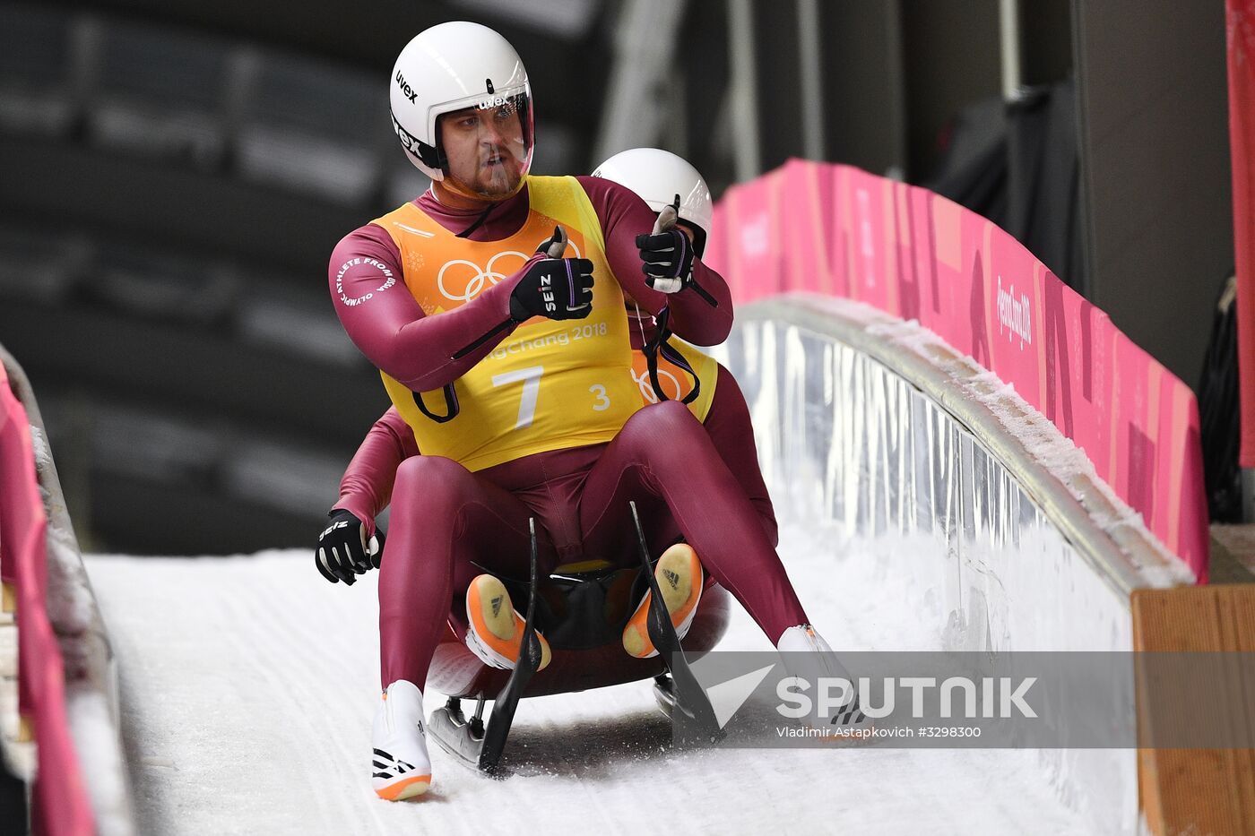 2018 Winter Olympics. Luge. Team relay