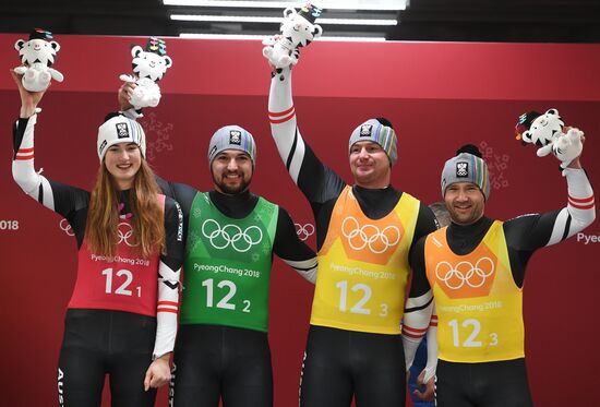 2018 Winter Olympics. Luge. Team relay